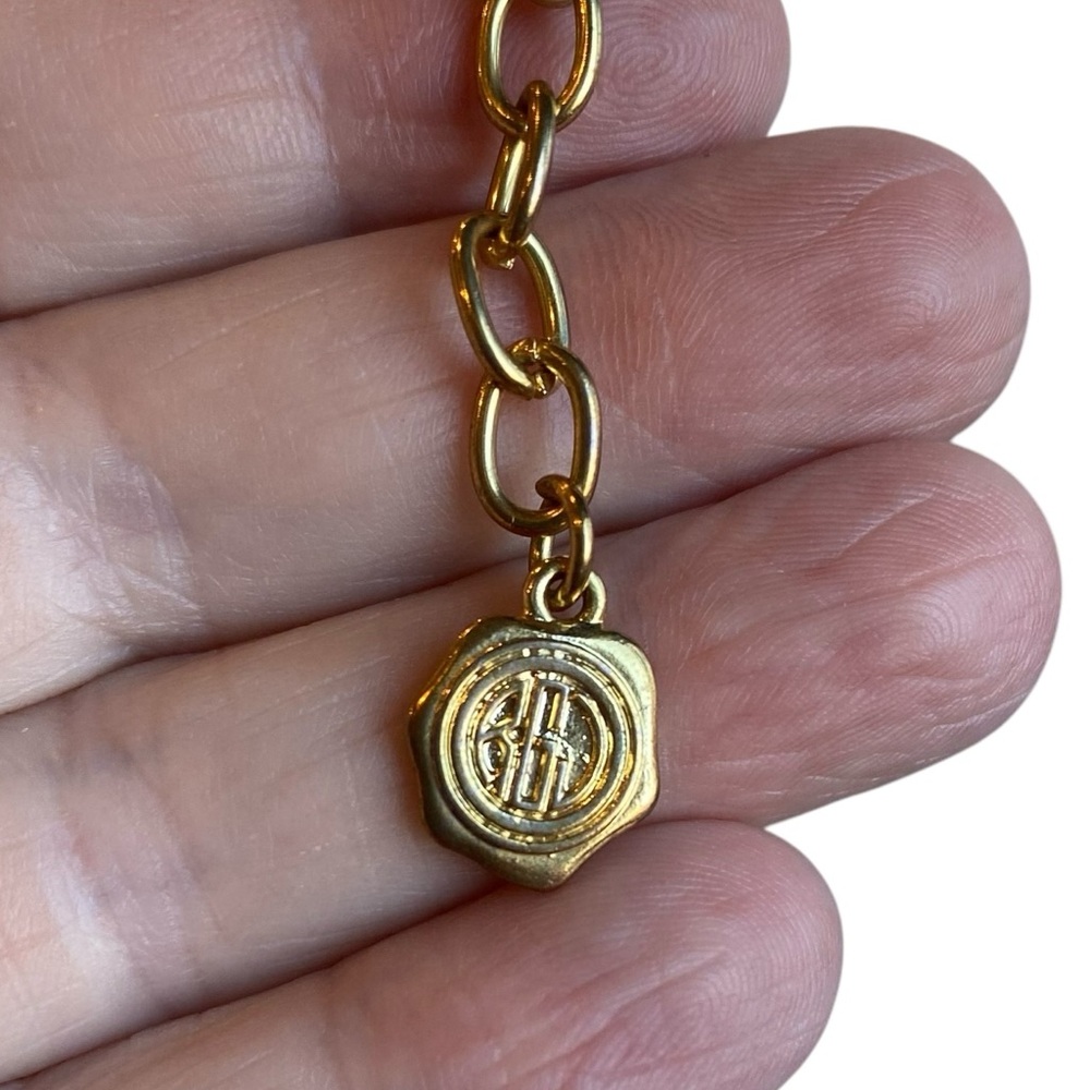 RJ GRAZIANO Faux Pearl and Gold-Tone Circle Chain Link Long Necklace - Picture 7 of 9